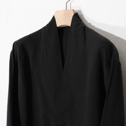 OC絹シャンブレー羽織 / 黒