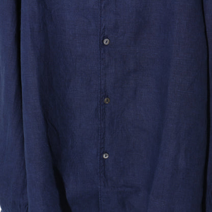 大麻開襟シャツ / 草木濃染め/藍