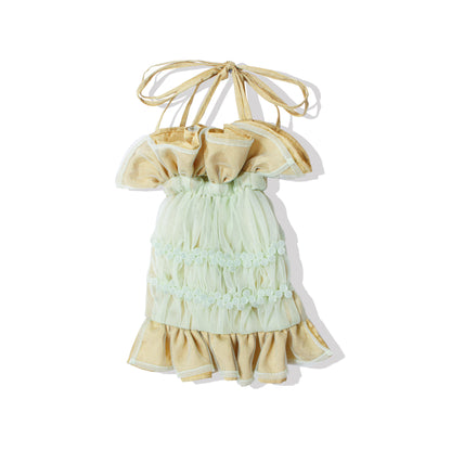 【新作】natsumi osawa/shibori tulle pochette