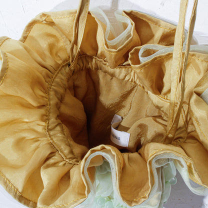 【新作】natsumi osawa/shibori tulle pochette