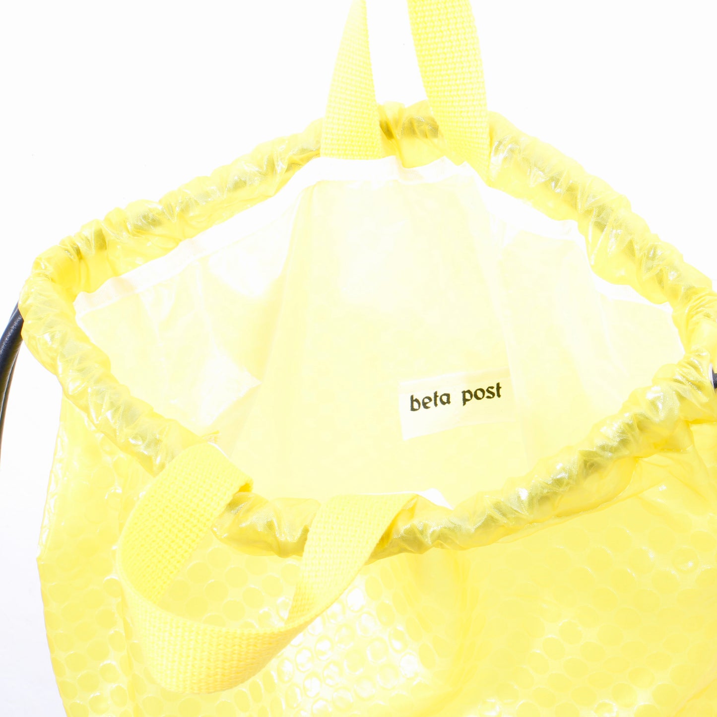 bubble wrap knap sac / yellow