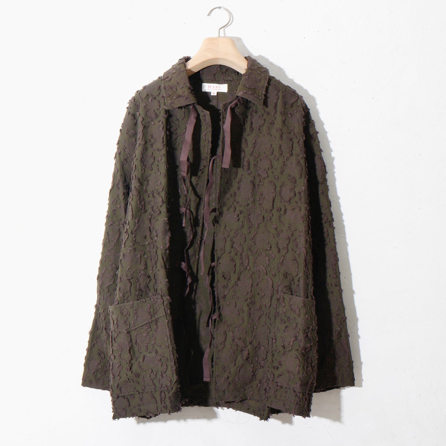 VICK CAMO RIBBON SHIRT /brown