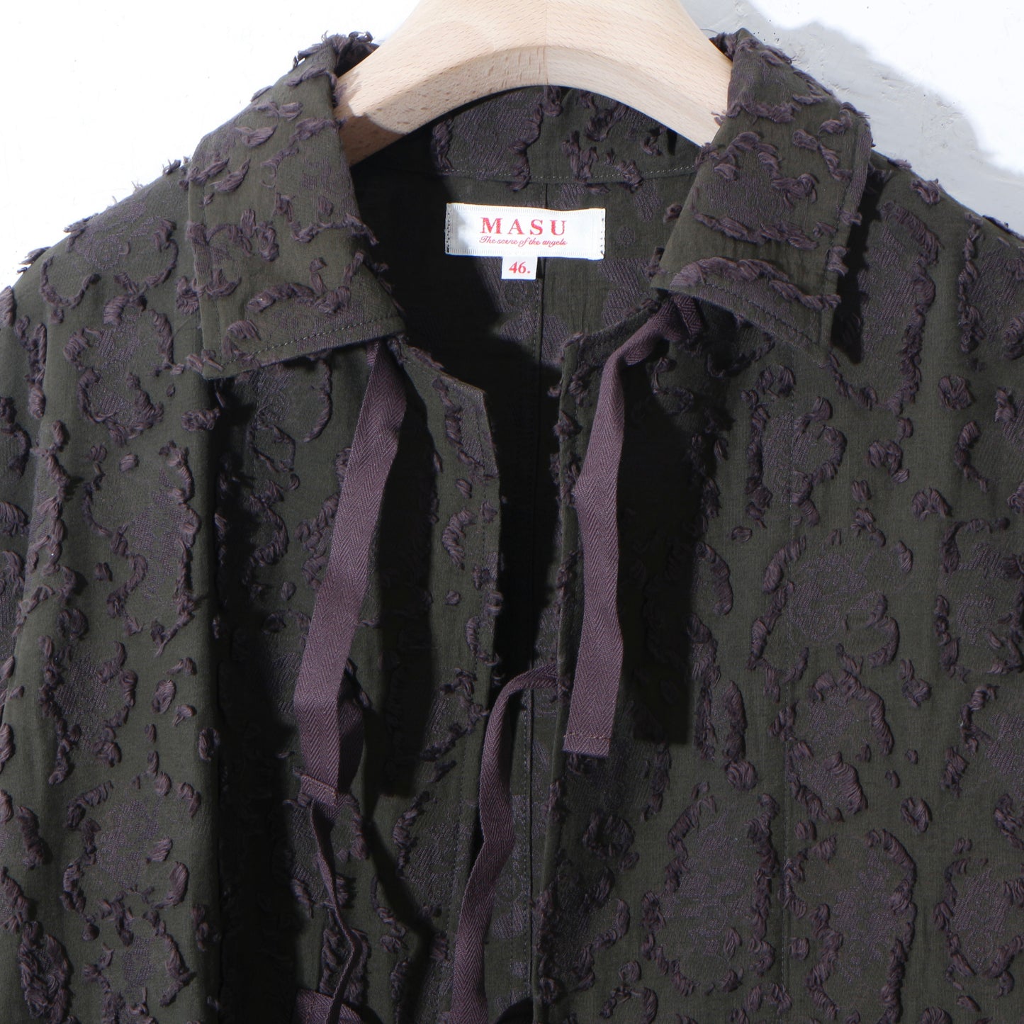 VICK CAMO RIBBON SHIRT /brown