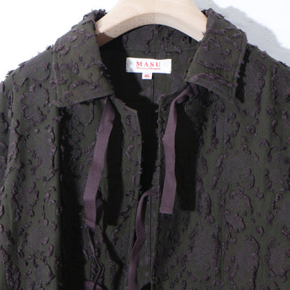 VICK CAMO RIBBON SHIRT /brown