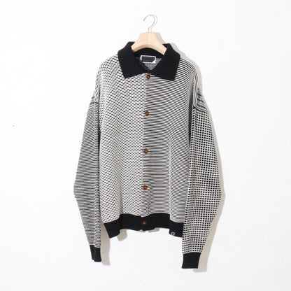 MULTI KNIT SHIRT JACKET / black
