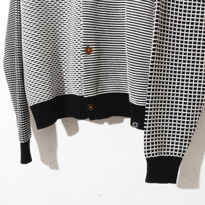 MULTI KNIT SHIRT JACKET / black