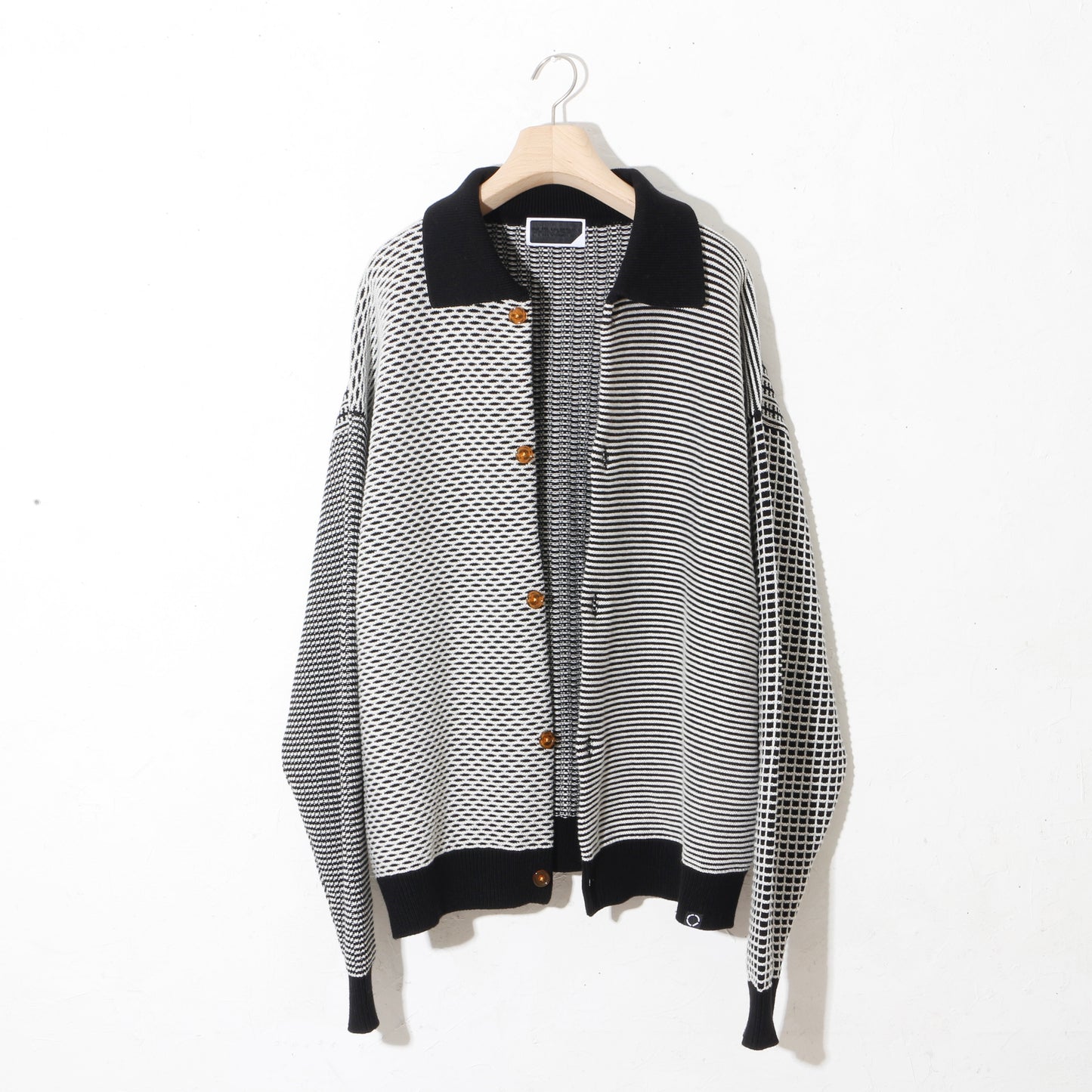 MULTI KNIT SHIRT JACKET / black