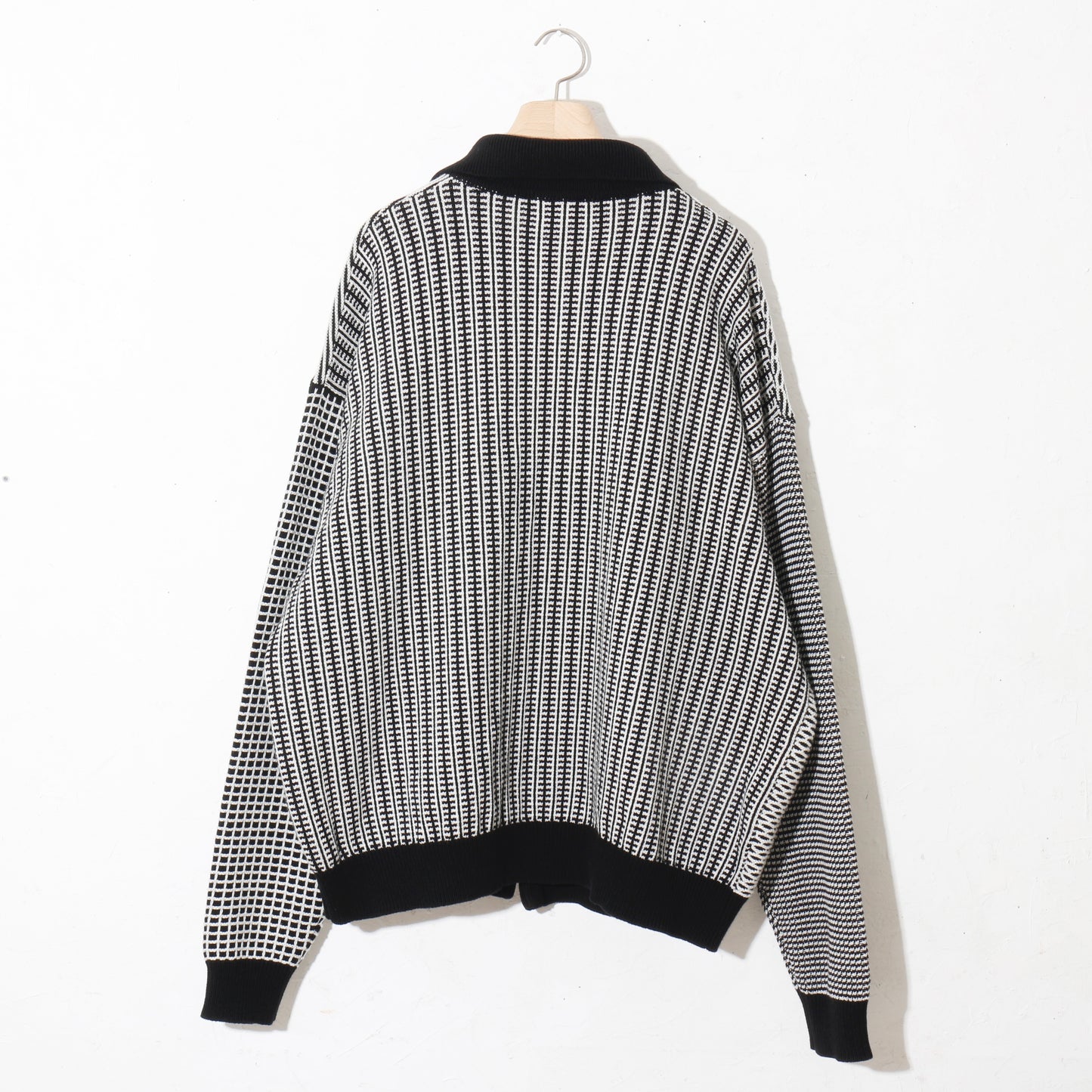 MULTI KNIT SHIRT JACKET / black