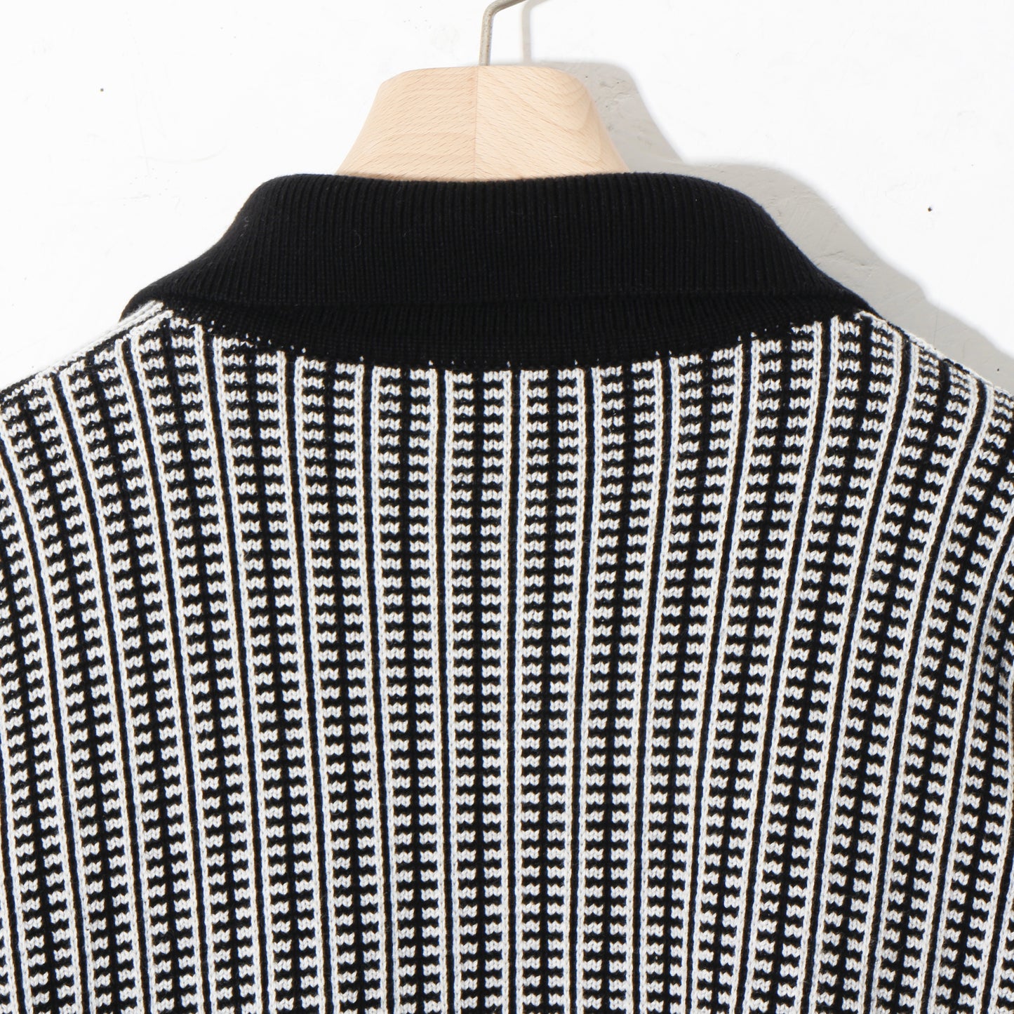 MULTI KNIT SHIRT JACKET / black