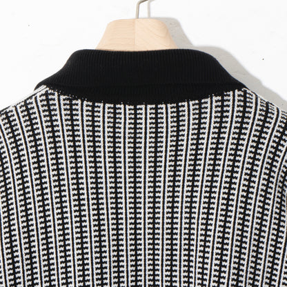 MULTI KNIT SHIRT JACKET / black