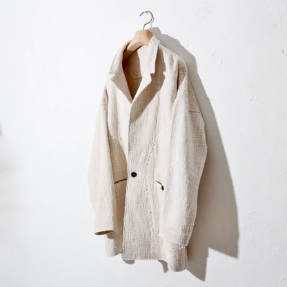 0 Count KhadiCotton Jacket / off white
