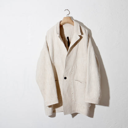 0 Count KhadiCotton Jacket / off white