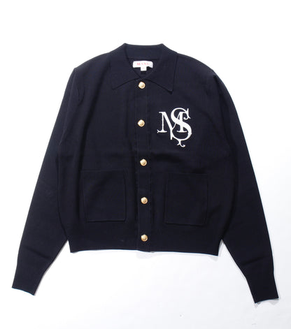 M.S. CREST CARDIGAN / bk