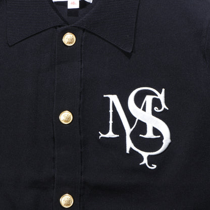 M.S. CREST CARDIGAN / bk