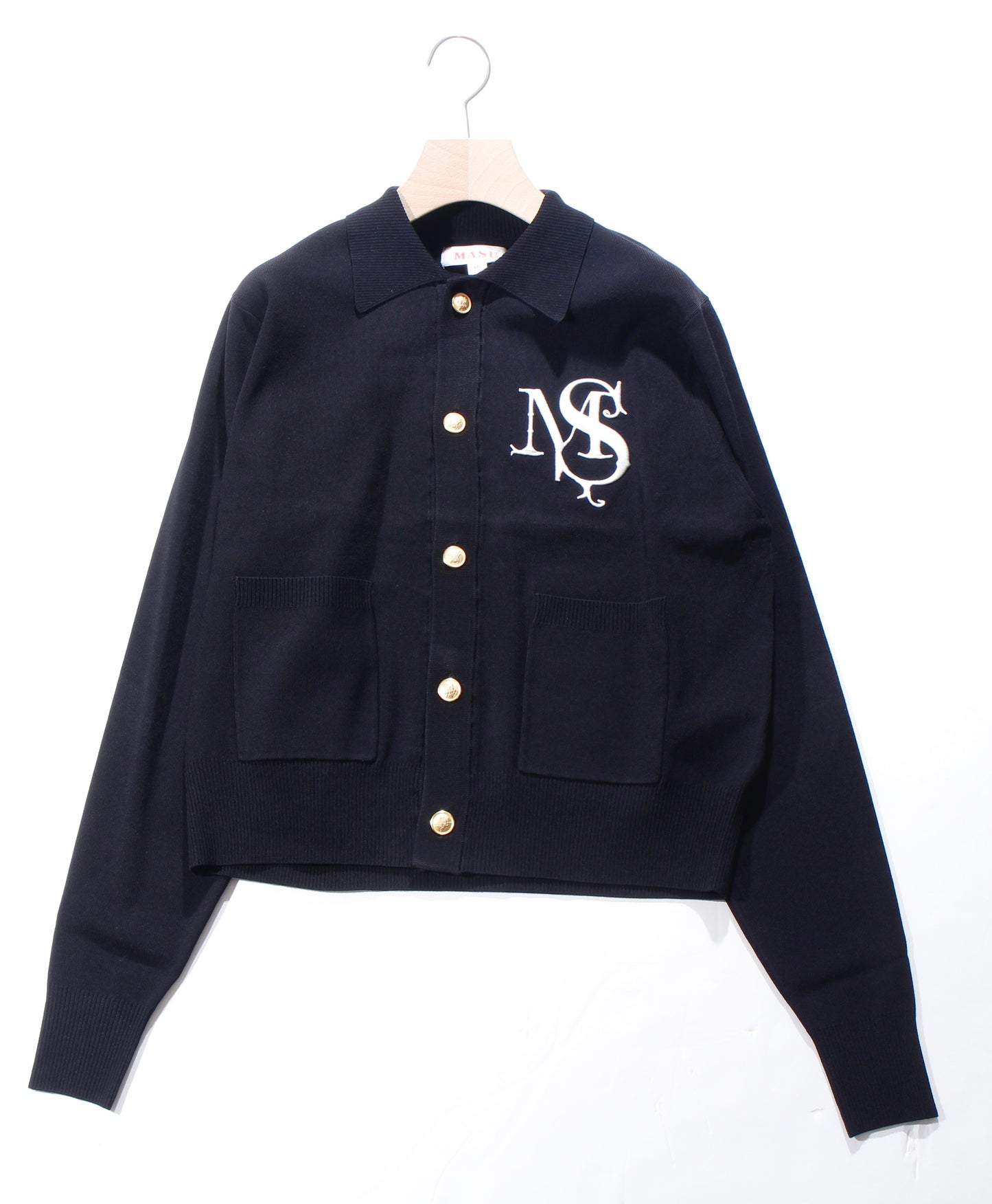 M.S. CREST CARDIGAN / bk