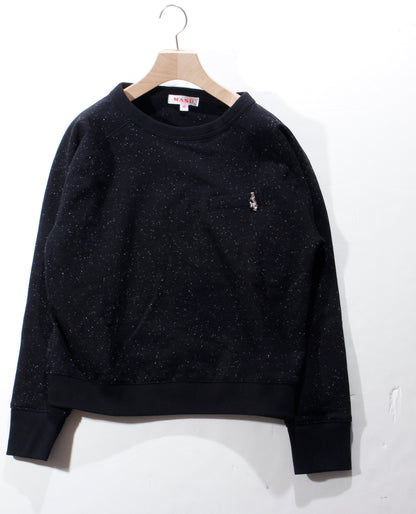 BOAT NECK SWEAT SHIRT /bk