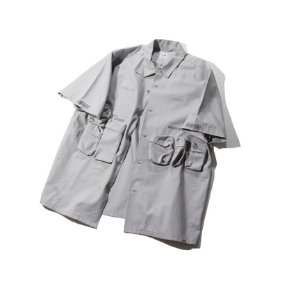 HIDESIGN /　OPEN COLLAR WORK SHIRT