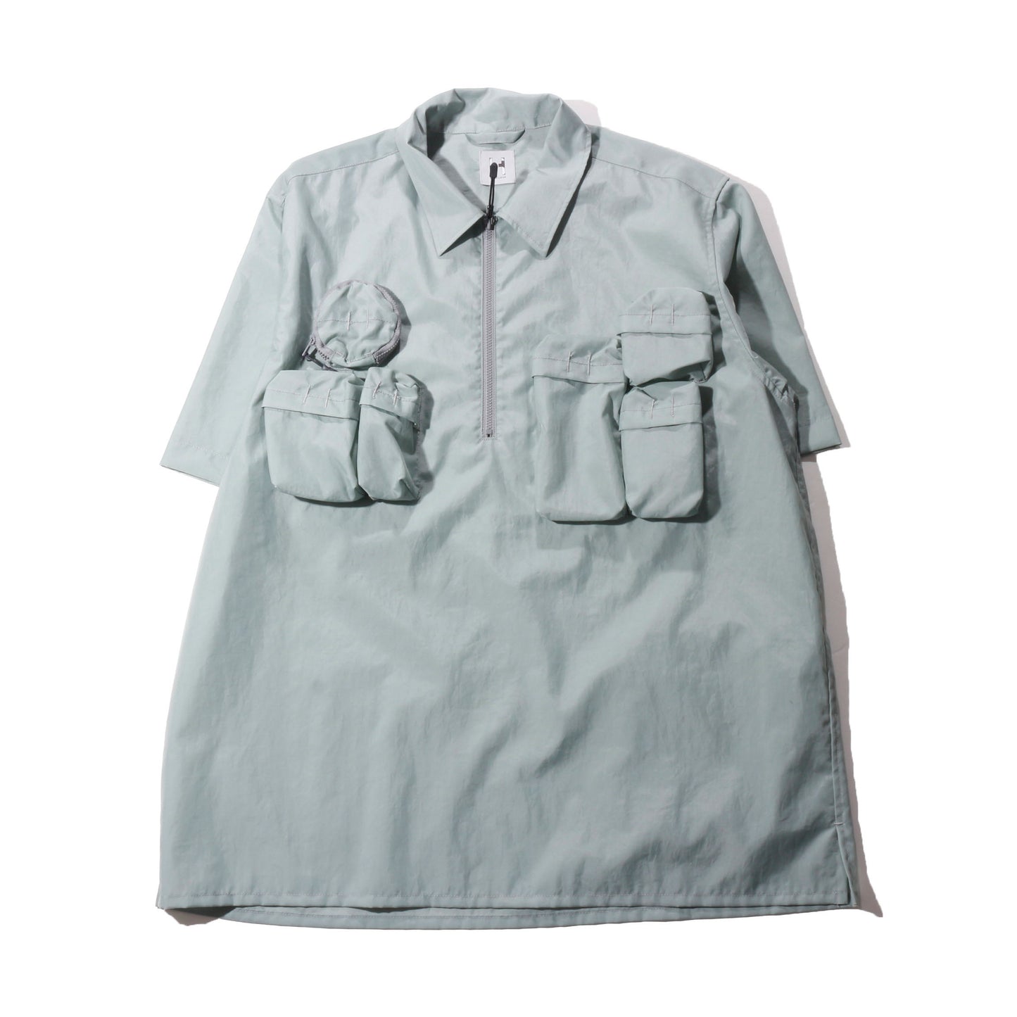 HIDESIGN /HALF ZIP WORK SHIRT