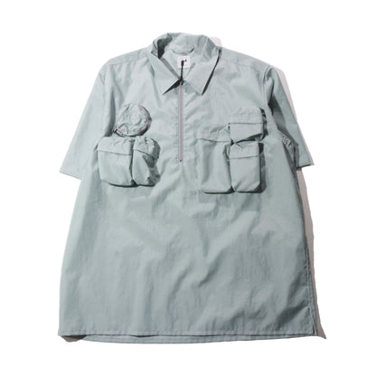 HIDESIGN /HALF ZIP WORK SHIRT