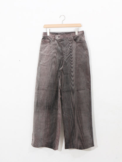 mirage_ bleach_corduroy_pants / black
