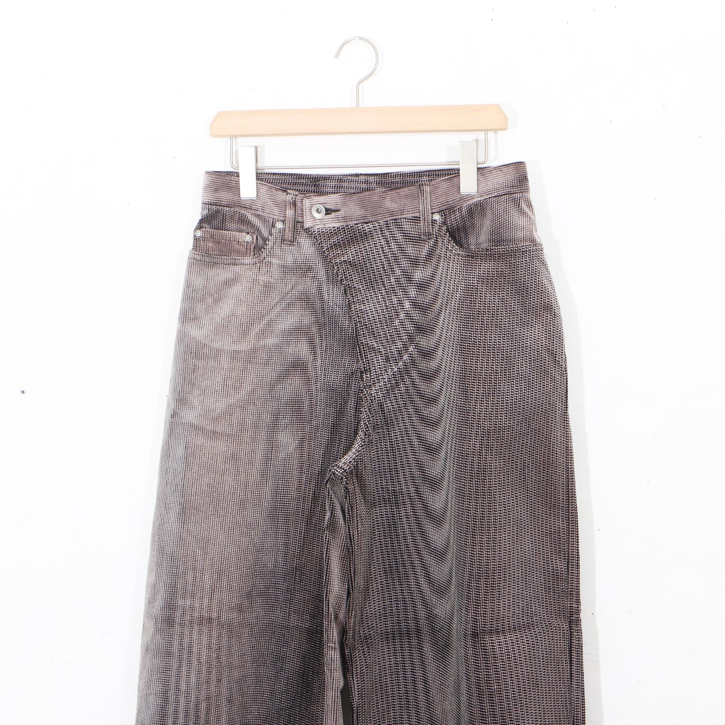 mirage_ bleach_corduroy_pants / black