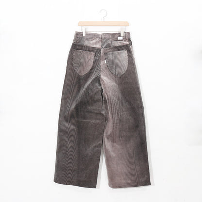 mirage_ bleach_corduroy_pants / black