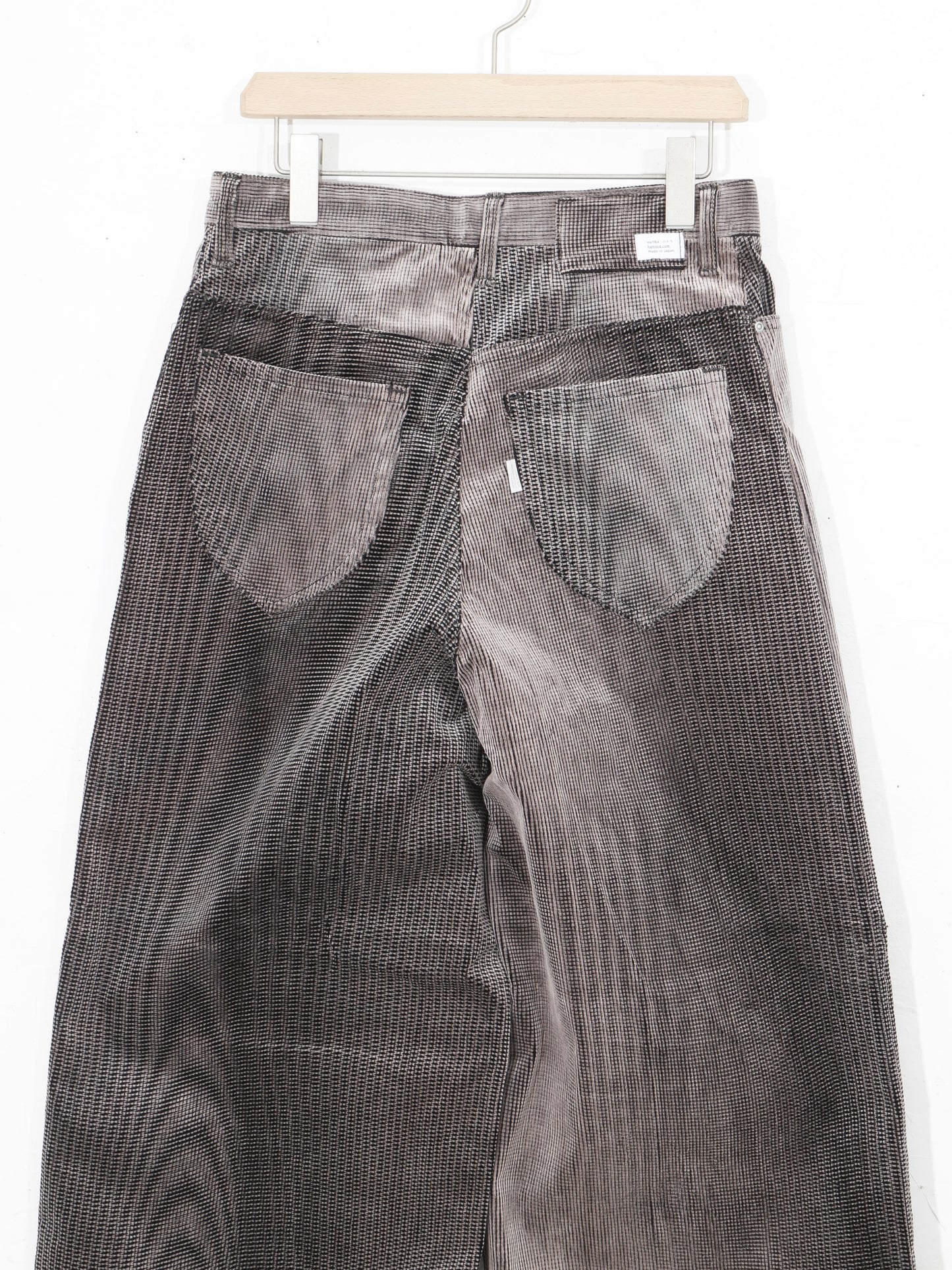 mirage_ bleach_corduroy_pants / black