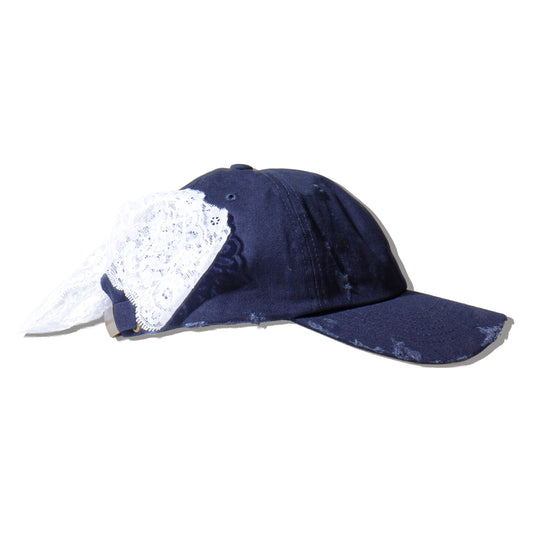 【Open Atelier】HANA YAGI / Lace collage Cap＜ribbon＞※先行公開（3/5~オーダー受付開始）