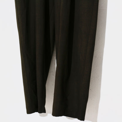 Uneven Dyed Jump Suit  / D.green