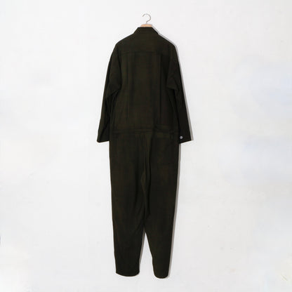 Uneven Dyed Jump Suit  / D.green