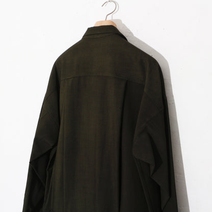 Uneven Dyed Jump Suit  / D.green