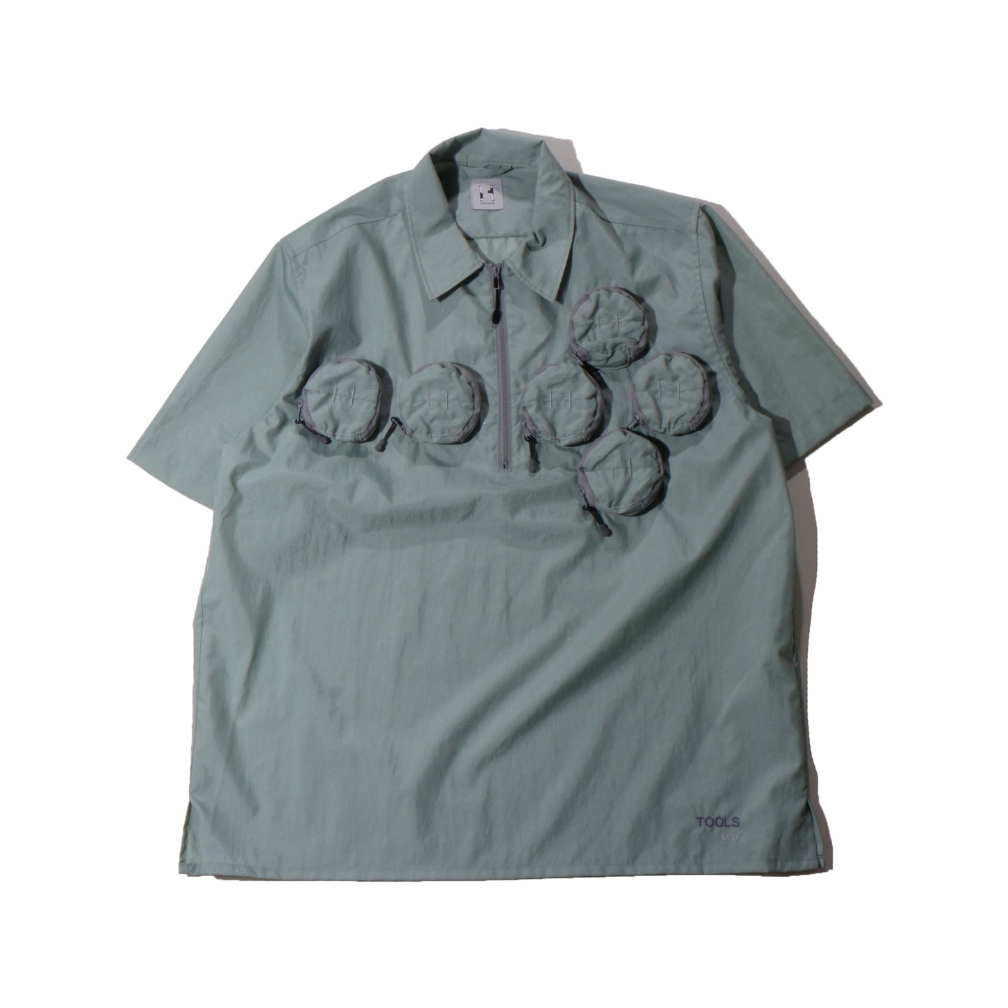 HIDESIGN /HALF ZIP WORK SHIRT