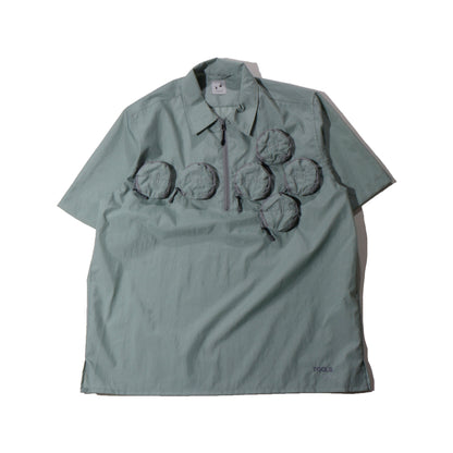 HIDESIGN /HALF ZIP WORK SHIRT
