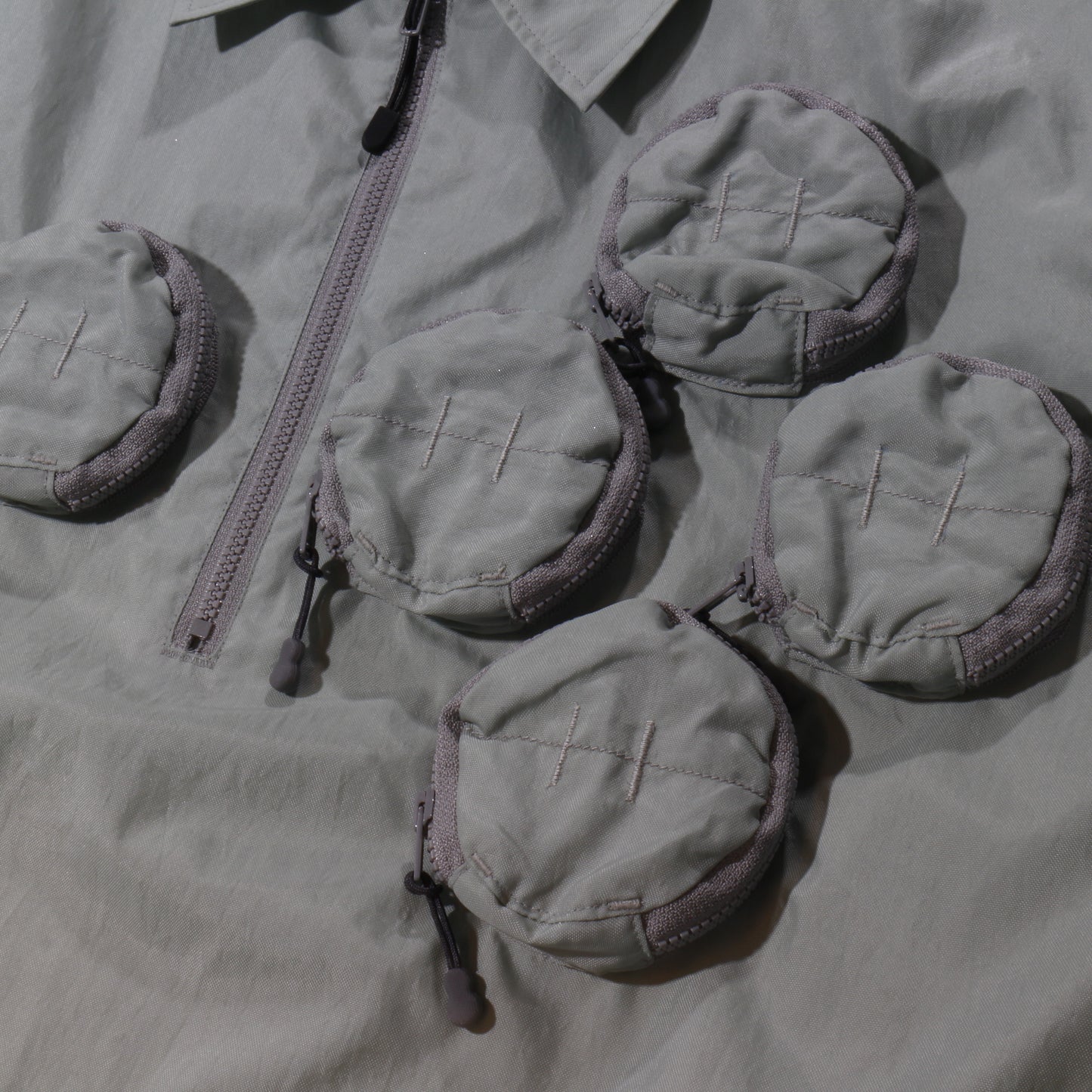 HIDESIGN /HALF ZIP WORK SHIRT