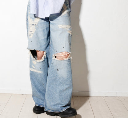MB BAGGY JEANS ANGEL DAMAGE / indigo