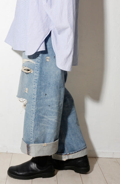 MB BAGGY JEANS ANGEL DAMAGE / indigo