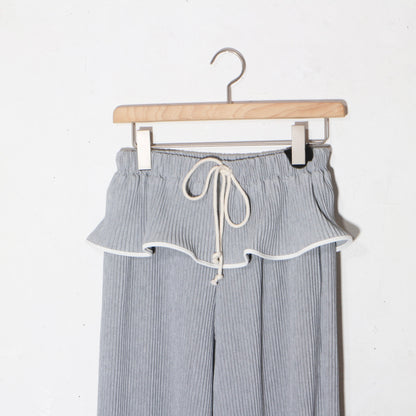 to do kotohayokozawa / crisp piping pants /gray
