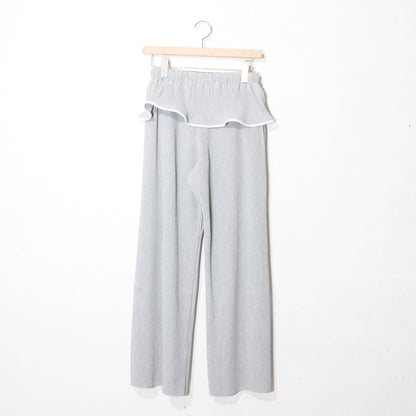 to do kotohayokozawa / crisp piping pants /gray