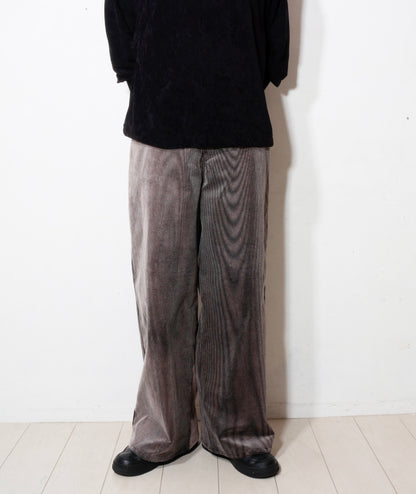 mirage_ bleach_corduroy_pants / black