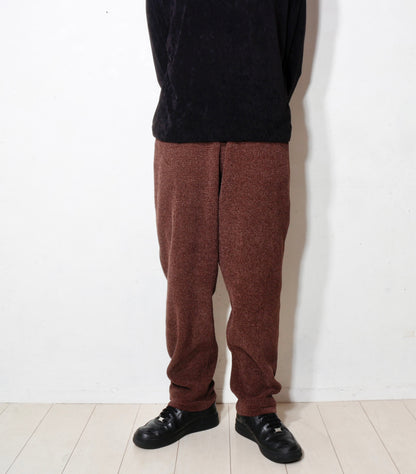 CORDY KNIT PANTS / brown