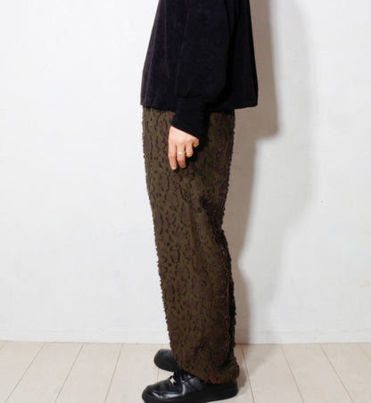 VICK CAMO RIBBON EASY PANTS /brown