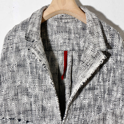 0 Count KhadiCotton Jacket / wh×na