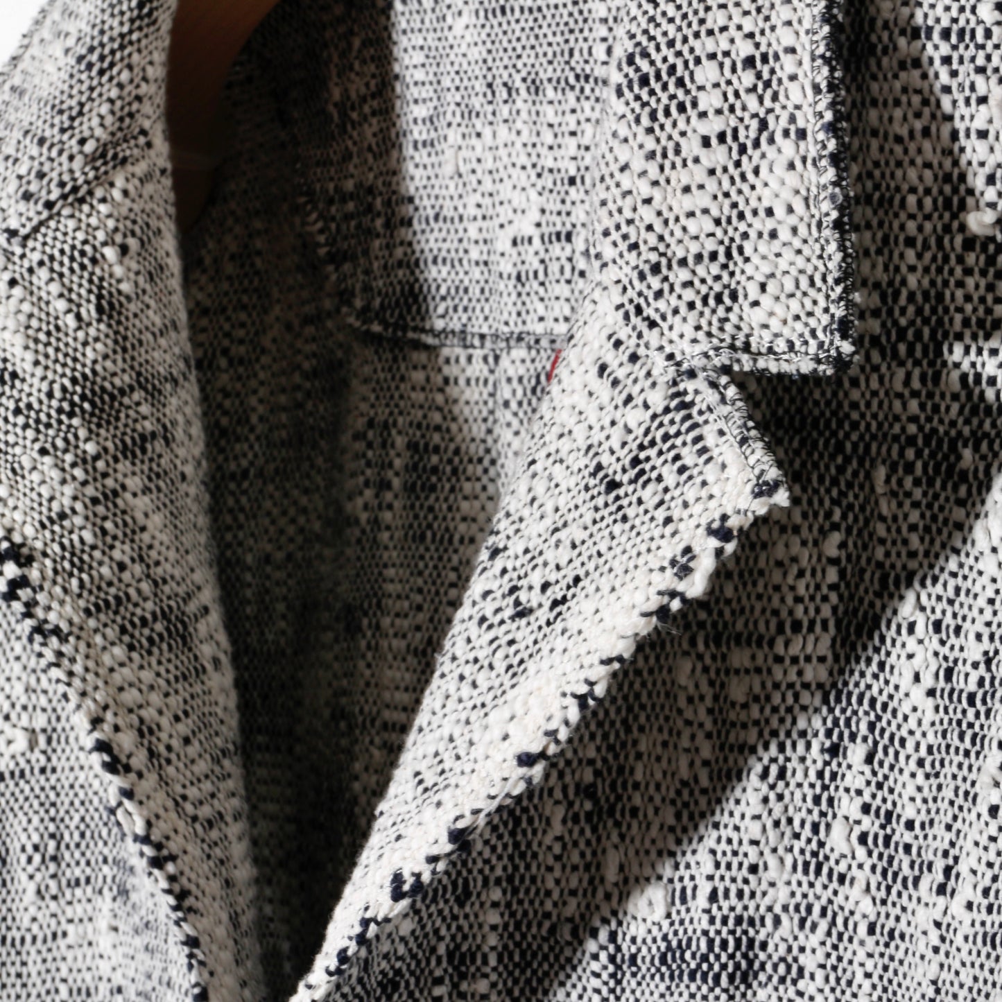 0 Count KhadiCotton Jacket / wh×na