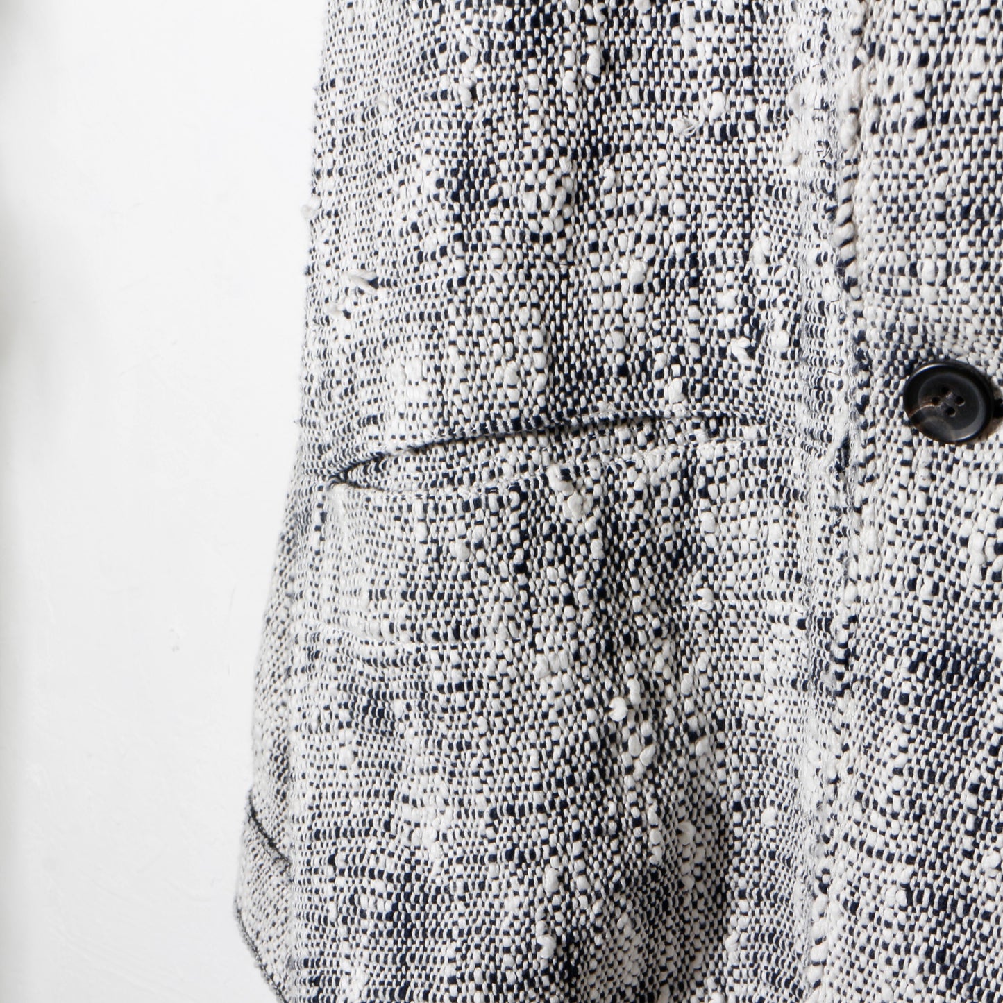 0 Count KhadiCotton Jacket / wh×na