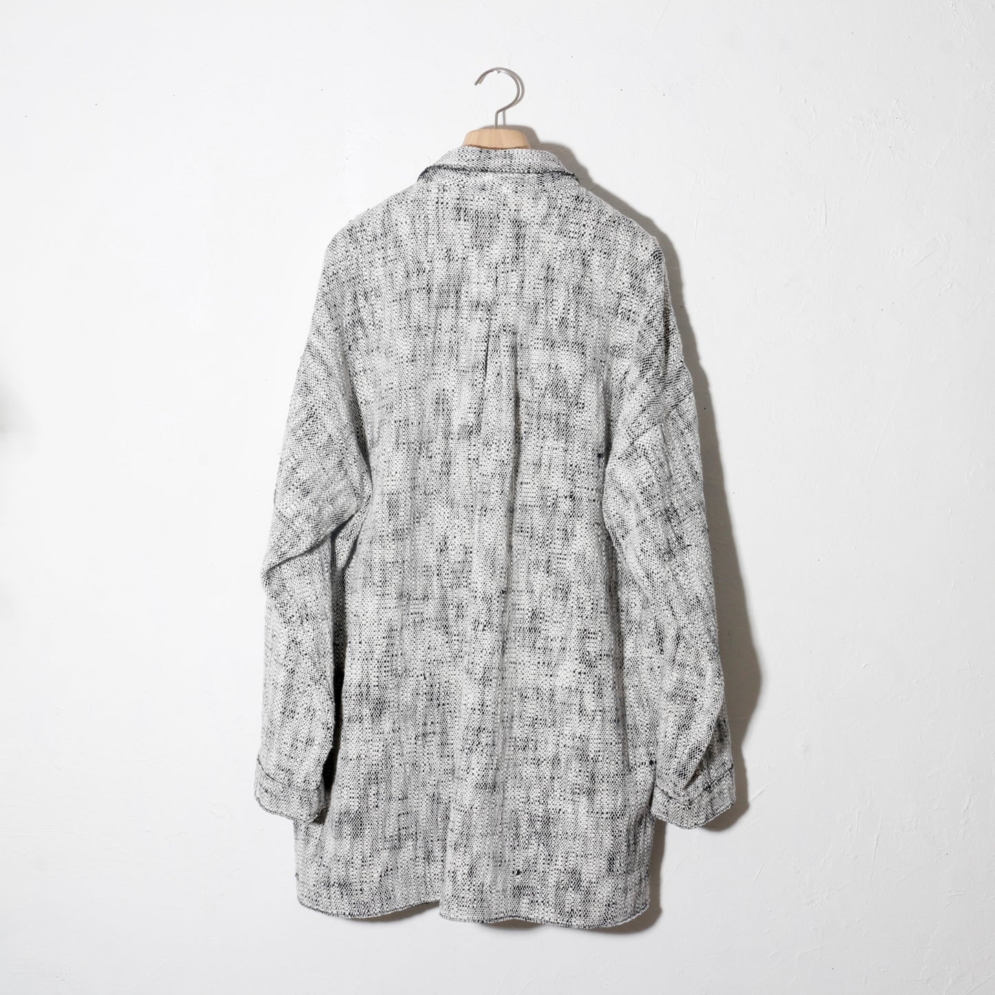 0 Count KhadiCotton Jacket / wh×na
