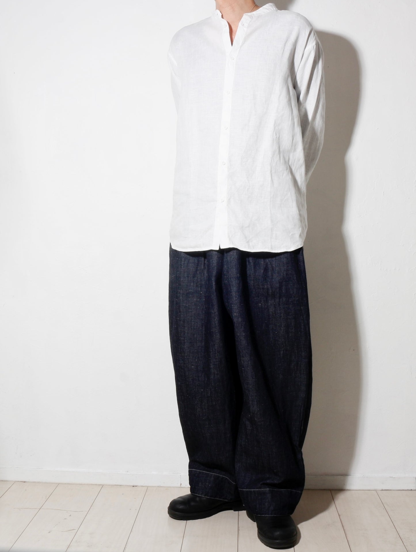 大麻シャツ3 / 白