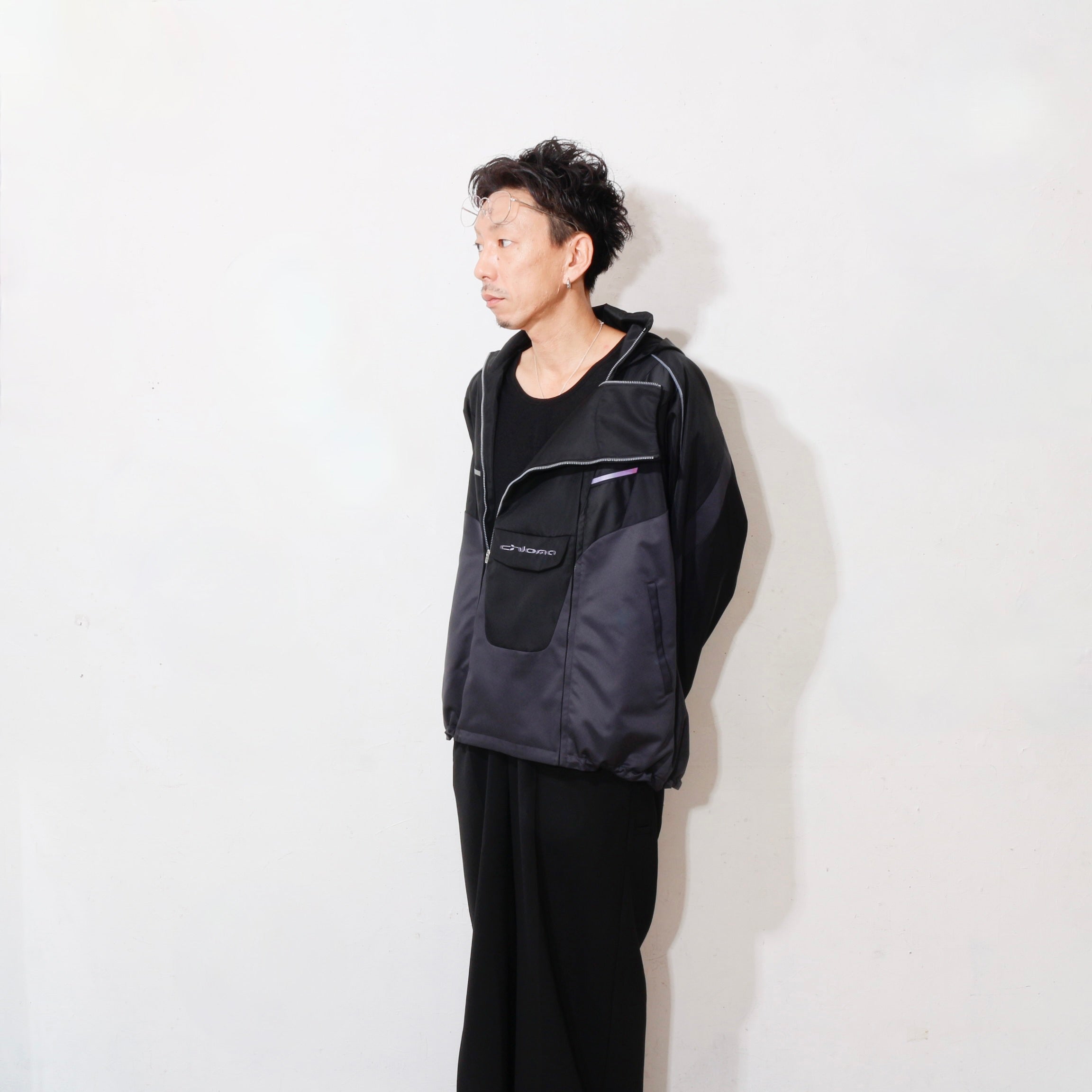 Y2K Anorak : division / cosmic black – MIKIRIHASSHIN OFFICIAL