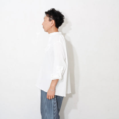 "eatable of many orders" / Celebration Scarf Shirts / off white