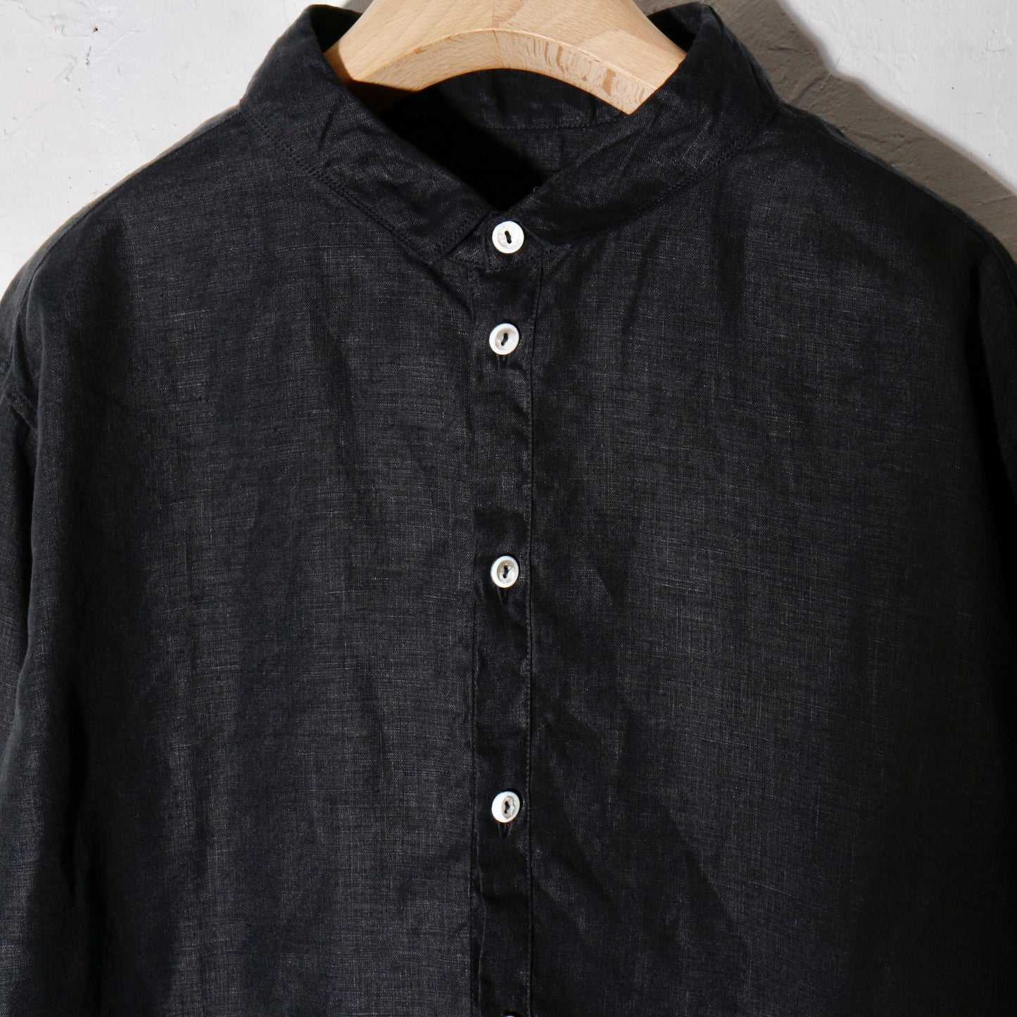 大麻シャツ大 / 墨黒