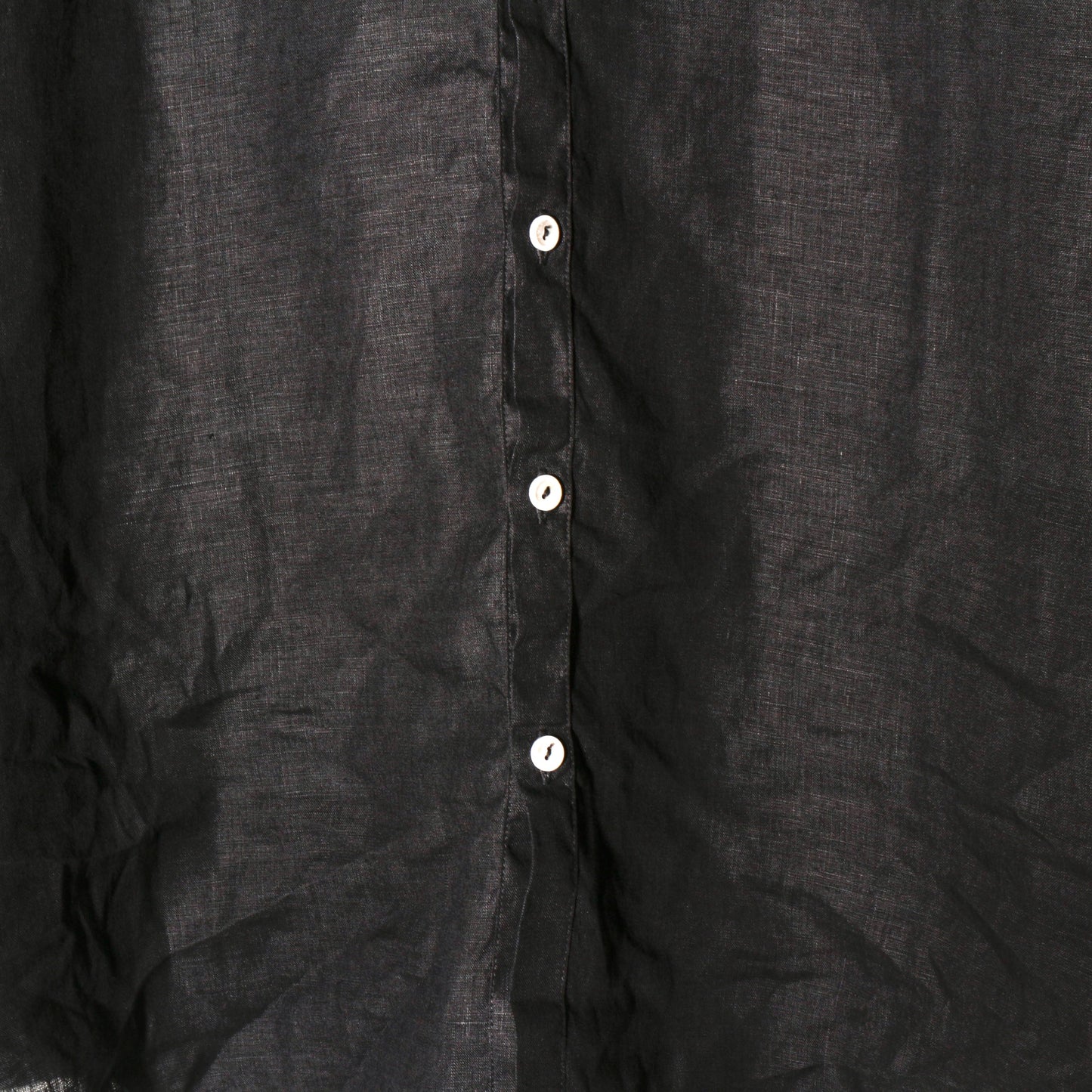 大麻シャツ大 / 墨黒